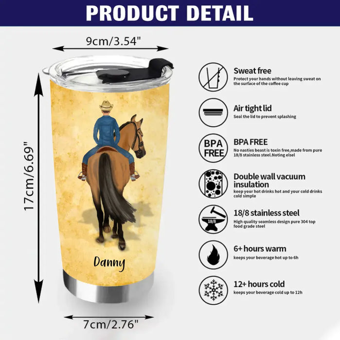 Custom Personalized To My Son Horse Tumbler - Gift Idea For Horse Lovers/Son - To My Son Some Days Are Gonna Be Harder