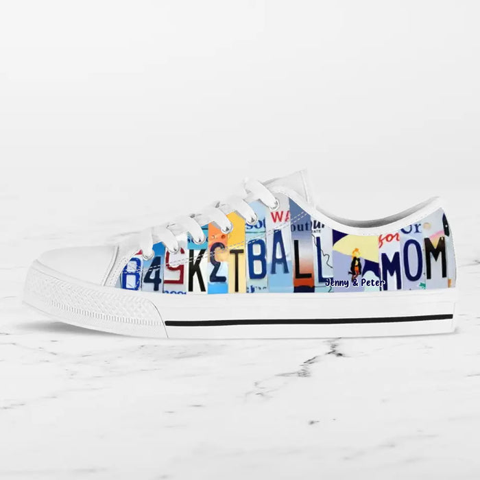 Personalized Basketball Canvas Shoes - Gift Idea For Basketball Lover