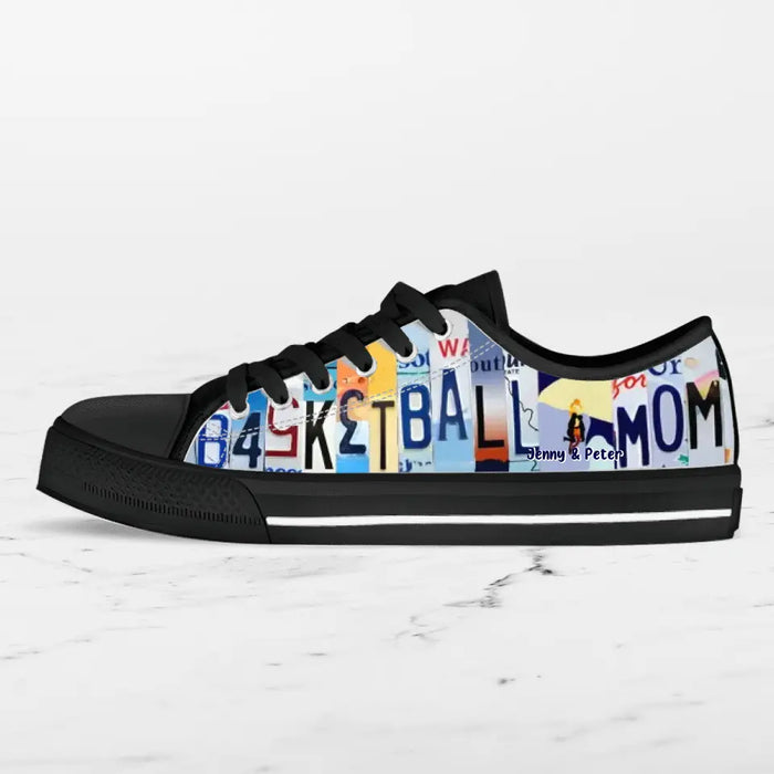 Personalized Basketball Canvas Shoes - Gift Idea For Basketball Lover