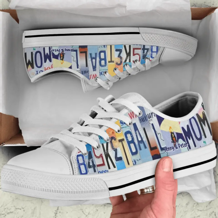 Personalized Basketball Canvas Shoes - Gift Idea For Basketball Lover