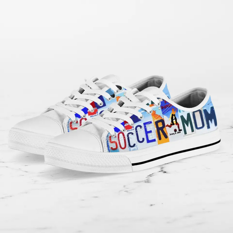 Custom Soccer Mom Sneakers - Gift Idea For Mother