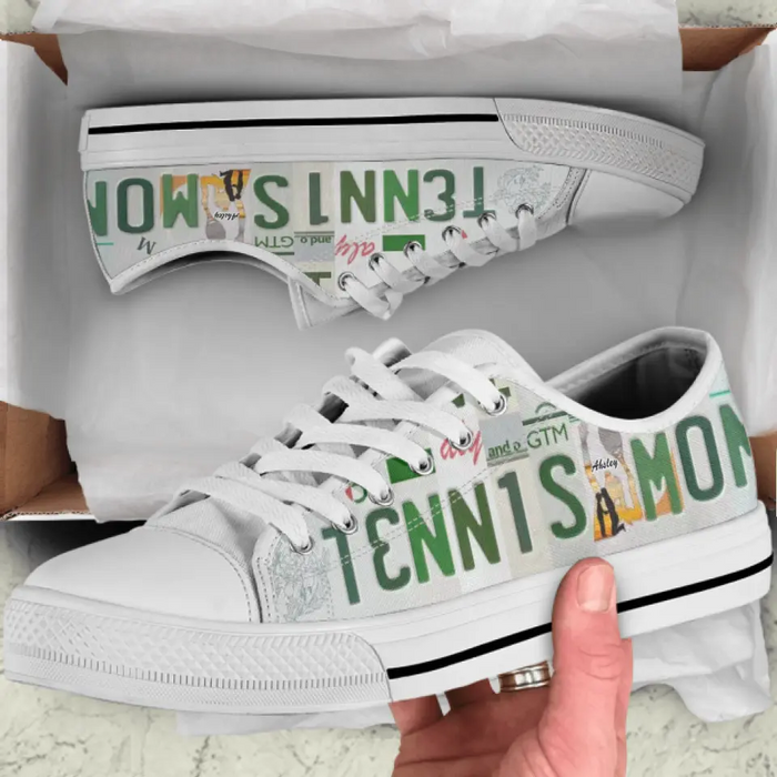 Custom Tennis Mom Sneakers - Gift Idea For Mother/ Tennis Lover