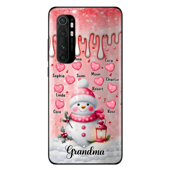 Personalized Snowman Grandma Phone Case - Christmas Gift Idea For Grandma - Up to 10 Kids - Case For Oppo/Xiaomi/Huawei - Grandma