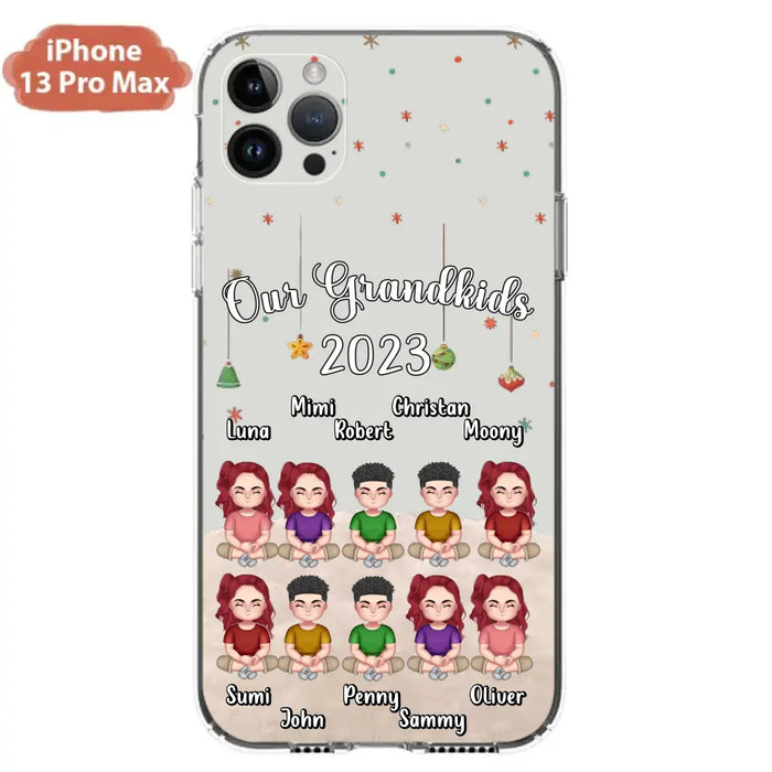 Custom Personalized Grandkids Phone Case - Gift Idea For Grandma - Upto 10 Grandkids - Our Grandkids 2023