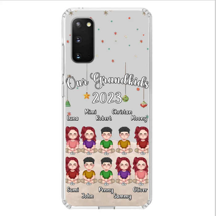 Custom Personalized Grandkids Phone Case - Gift Idea For Grandma - Upto 10 Grandkids - Our Grandkids 2023