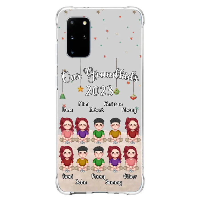 Custom Personalized Grandkids Phone Case - Gift Idea For Grandma - Upto 10 Grandkids - Our Grandkids 2023