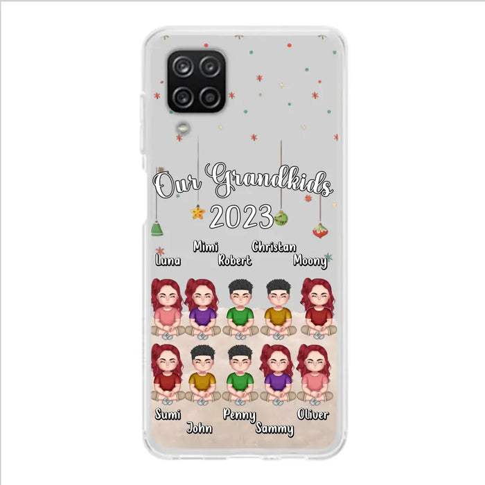 Custom Personalized Grandkids Phone Case - Gift Idea For Grandma - Upto 10 Grandkids - Our Grandkids 2023