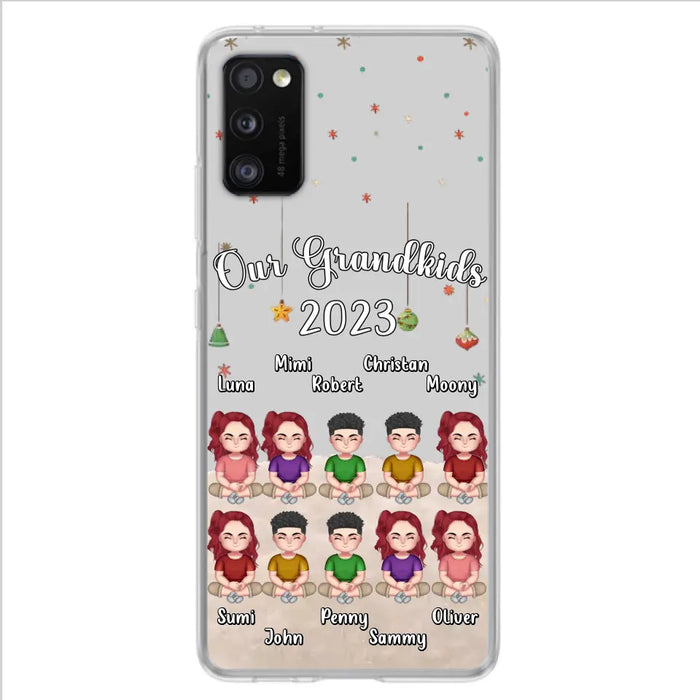 Custom Personalized Grandkids Phone Case - Gift Idea For Grandma - Upto 10 Grandkids - Our Grandkids 2023