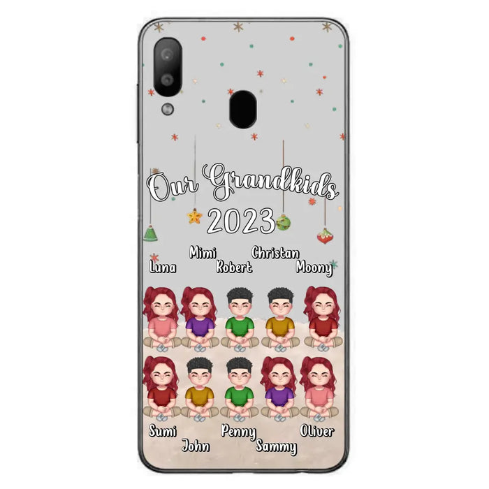 Custom Personalized Grandkids Phone Case - Gift Idea For Grandma - Upto 10 Grandkids - Our Grandkids 2023