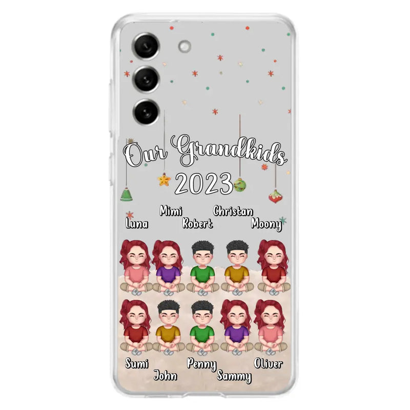 Personalized Grandkids Phone Case - Gift Idea For Grandma - Up to 10 Grandkids - Our Grandkids 2023