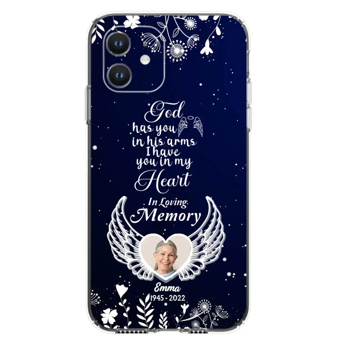 Personalized Memorial Phone Case - Memorial Gift Idea For Family - I Have You In My Heart - Case For iPhone/Samsung