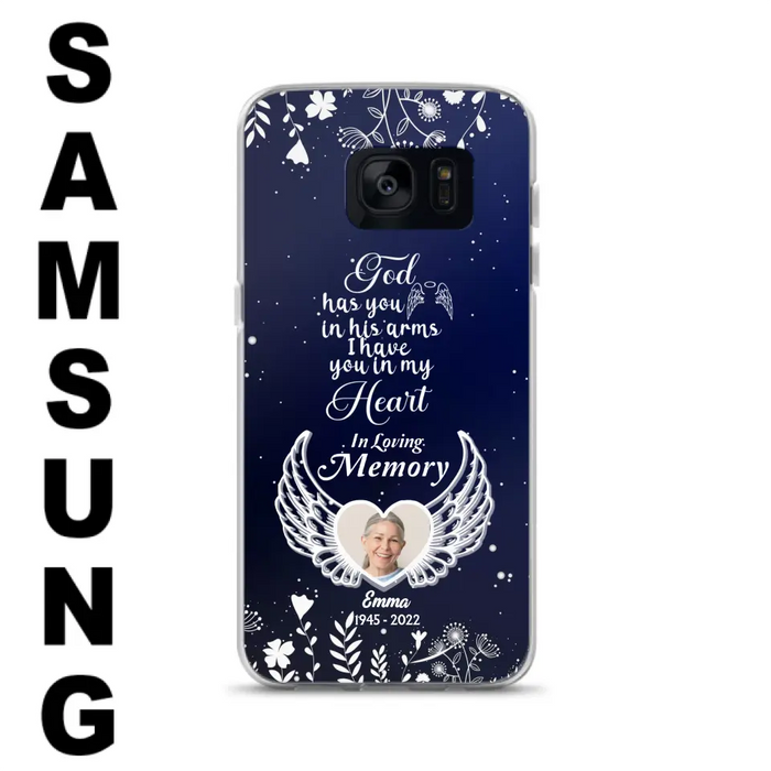 Personalized Memorial Phone Case - Memorial Gift Idea For Family - I Have You In My Heart - Case For iPhone/Samsung