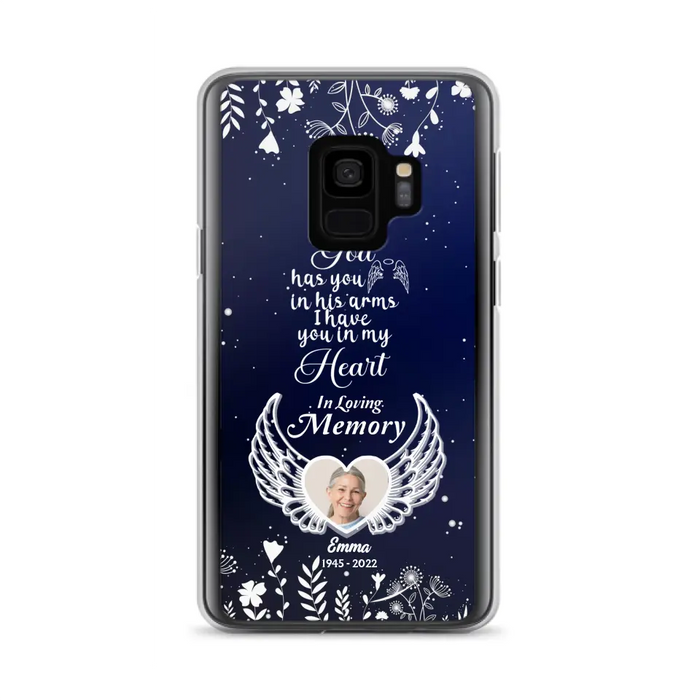 Personalized Memorial Phone Case - Memorial Gift Idea For Family - I Have You In My Heart - Case For iPhone/Samsung