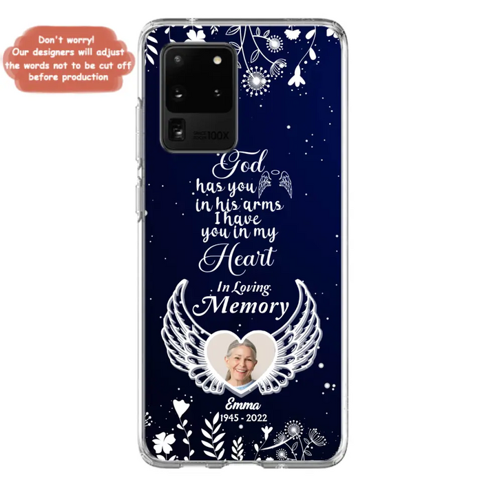 Personalized Memorial Phone Case - Memorial Gift Idea For Family - I Have You In My Heart - Case For iPhone/Samsung