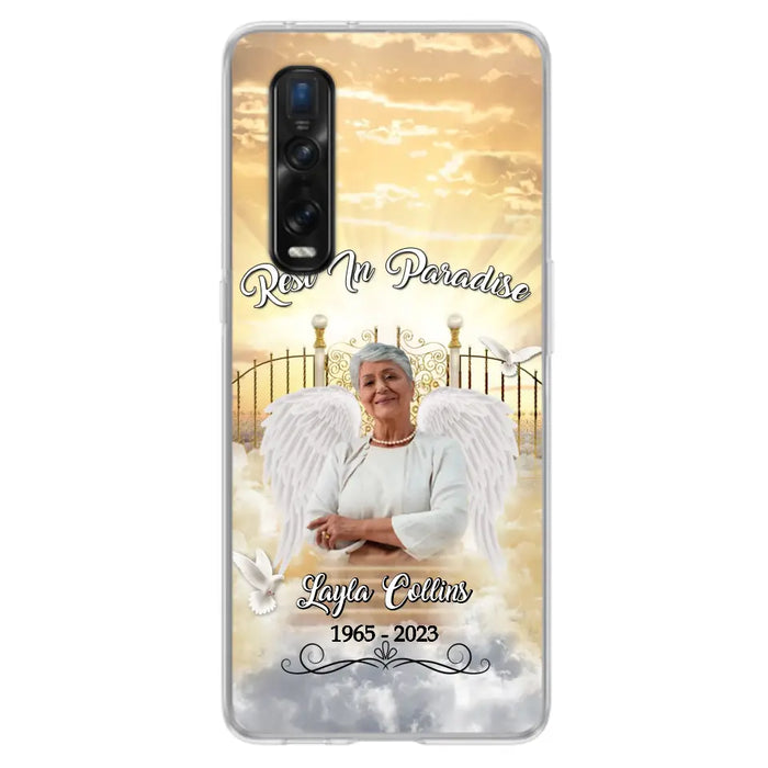 Custom Personalized Rest In Paradise Memorial Phone Case - Upload Photo - Memorial Gift Idea For Family - Case For Xiaomi/ Oppo/ Huawei