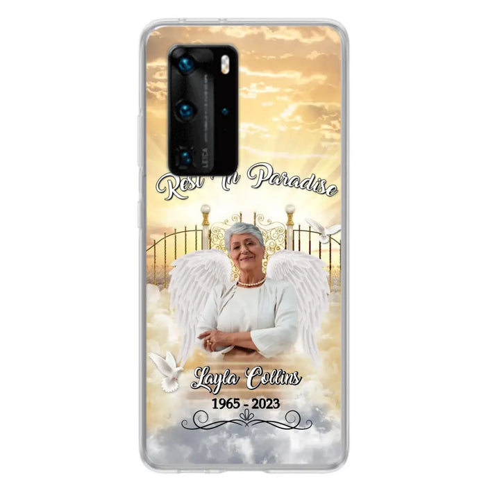 Custom Personalized Rest In Paradise Memorial Phone Case - Upload Photo - Memorial Gift Idea For Family - Case For Xiaomi/ Oppo/ Huawei