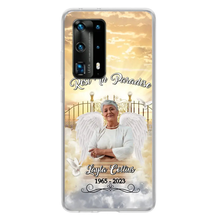 Custom Personalized Rest In Paradise Memorial Phone Case - Upload Photo - Memorial Gift Idea For Family - Case For Xiaomi/ Oppo/ Huawei