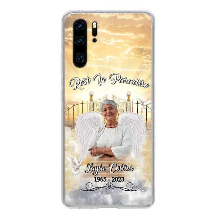 Custom Personalized Rest In Paradise Memorial Phone Case - Upload Photo - Memorial Gift Idea For Family - Case For Xiaomi/ Oppo/ Huawei