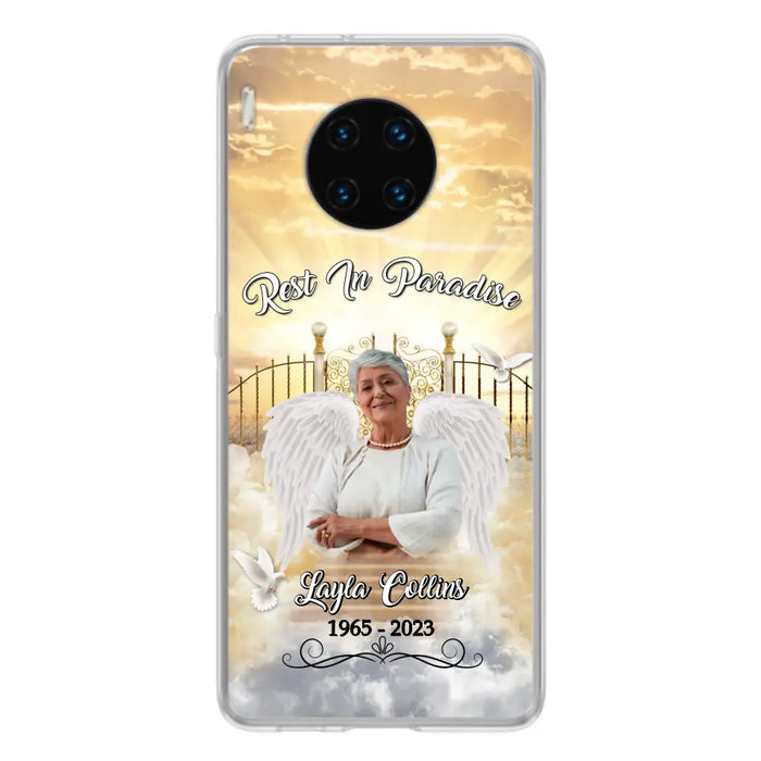 Custom Personalized Rest In Paradise Memorial Phone Case - Upload Photo - Memorial Gift Idea For Family - Case For Xiaomi/ Oppo/ Huawei