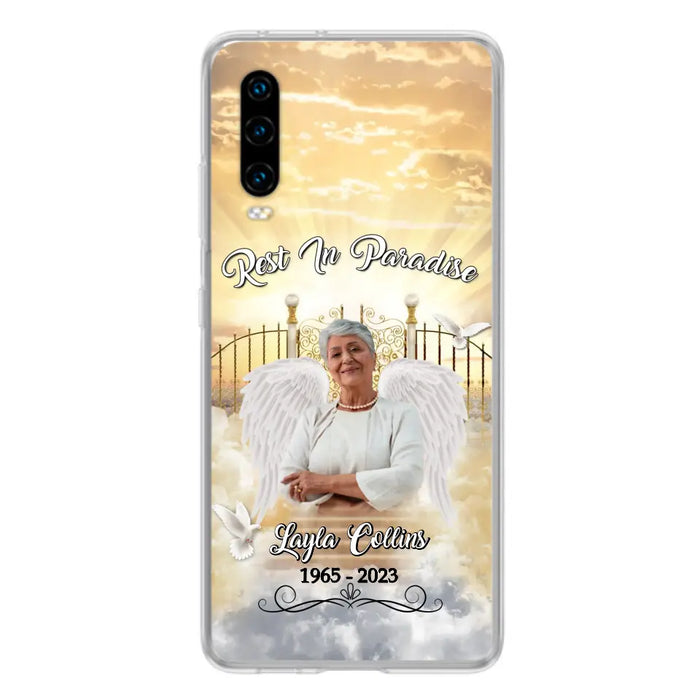 Custom Personalized Rest In Paradise Memorial Phone Case - Upload Photo - Memorial Gift Idea For Family - Case For Xiaomi/ Oppo/ Huawei