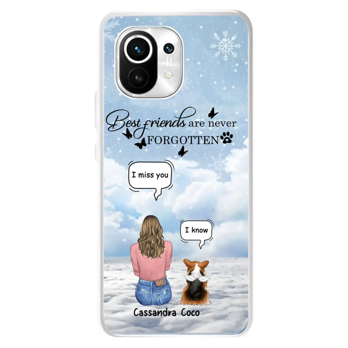 Personalized Memorial Pet Phone Case - Upto 3 Pets - Memorial Gift Idea For Dog/Cat/Rabbits Owners - I Miss You - Case For Oppo/Xiaomi/Huawei