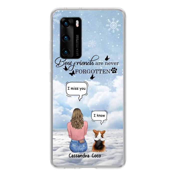 Personalized Memorial Pet Phone Case - Upto 3 Pets - Memorial Gift Idea For Dog/Cat/Rabbits Owners - I Miss You - Case For Oppo/Xiaomi/Huawei