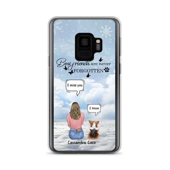 Personalized Memorial Pet Phone Case - Upto 3 Pets - Memorial Gift Idea For Dog/Cat/Rabbits Owners - I Miss You - Case For iPhone/Samsung