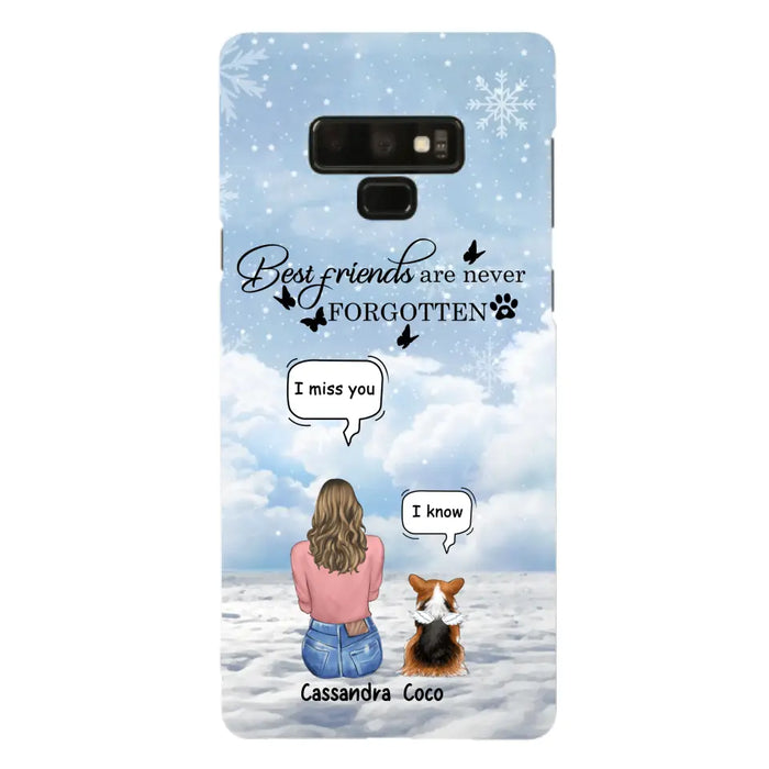 Personalized Memorial Pet Phone Case - Upto 3 Pets - Memorial Gift Idea For Dog/Cat/Rabbits Owners - I Miss You - Case For iPhone/Samsung