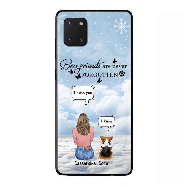 Personalized Memorial Pet Phone Case - Upto 3 Pets - Memorial Gift Idea For Dog/Cat/Rabbits Owners - I Miss You - Case For iPhone/Samsung