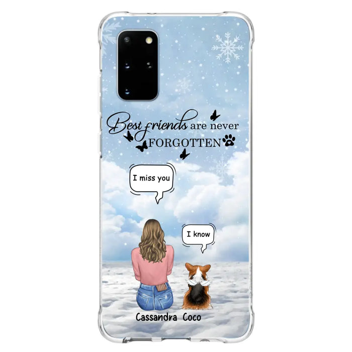 Personalized Memorial Pet Phone Case - Upto 3 Pets - Memorial Gift Idea For Dog/Cat/Rabbits Owners - I Miss You - Case For iPhone/Samsung