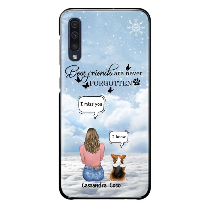 Personalized Memorial Pet Phone Case - Upto 3 Pets - Memorial Gift Idea For Dog/Cat/Rabbits Owners - I Miss You - Case For iPhone/Samsung