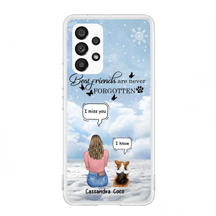 Personalized Memorial Pet Phone Case - Upto 3 Pets - Memorial Gift Idea For Dog/Cat/Rabbits Owners - I Miss You - Case For iPhone/Samsung