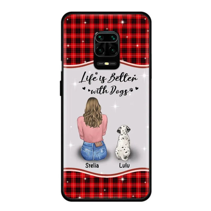 Personalized Dog Mom Phone Case - Upto 5 Dogs -Gift Idea For Dog Owners - Life Is Better With Dogs - Case For Oppo/Xiaomi/Huawei