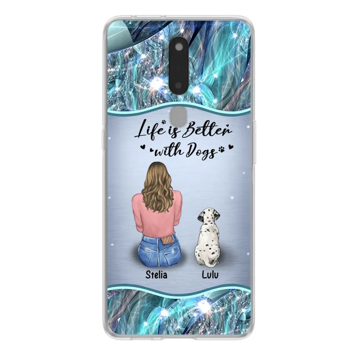 Personalized Dog Mom Phone Case - Upto 4 Dogs -Gift Idea For Dog Owners - Life Is Better With Dogs - Case For Oppo/Xiaomi/Huawei