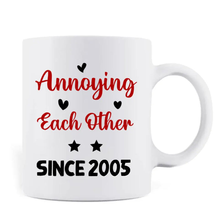 Custom Personalized Annoying Couple Mug Coffee - Gift Idea For Couple - Annoying Each Other For Valentine's Day