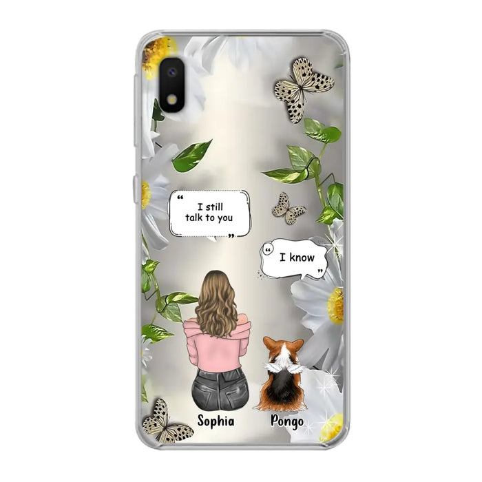 Personalized Memorial Dog Mom Phone Case - Upto 4 Dogs - Gift Idea for Dog Lovers/Owners  - I Still Talk To You - Case For iPhone/Samsung