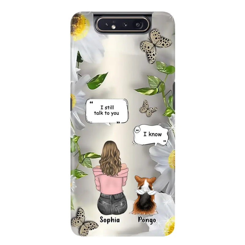 Personalized Memorial Dog Mom Phone Case - Up to 4 Dogs - Gift Idea for Dog Lovers/Owners  - I Still Talk To You - Case For iPhone/Samsung