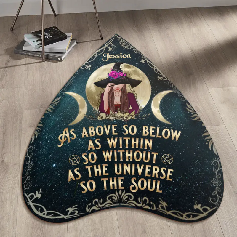 Personalized Home Blessing Wicca Doormat - Gift Idea For Witch Lover - Home Decoration - As Above So Below As Within So Without