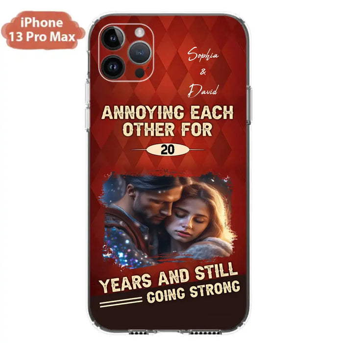 Personalized Couple Photo Phone Case - Gift Idea For Couple - Annoying Each Other For 20 Years And Still Going Strong - Case For iPhone/Samsung