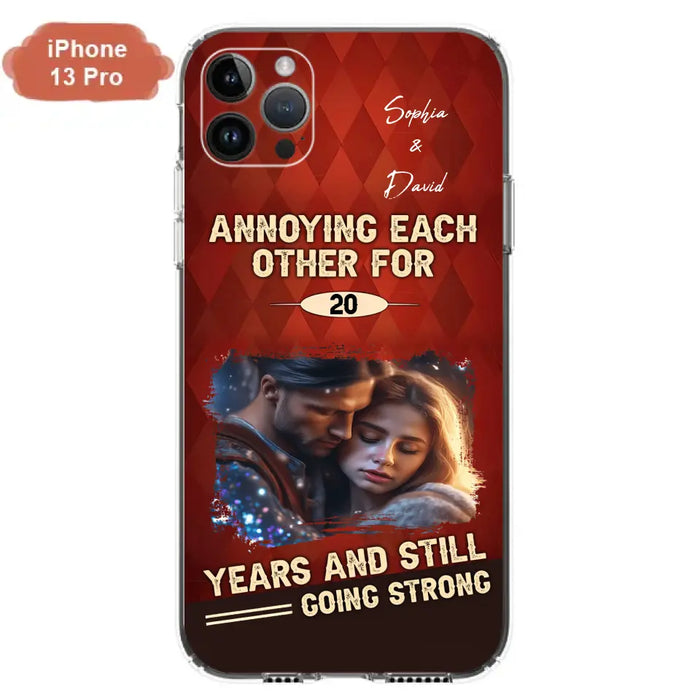 Personalized Couple Photo Phone Case - Gift Idea For Couple - Annoying Each Other For 20 Years And Still Going Strong - Case For iPhone/Samsung