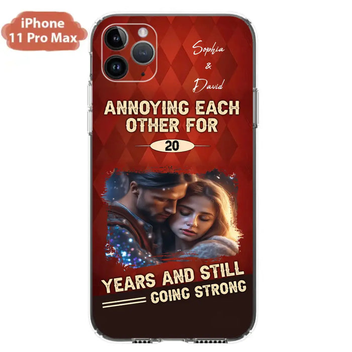 Personalized Couple Photo Phone Case - Gift Idea For Couple - Annoying Each Other For 20 Years And Still Going Strong - Case For iPhone/Samsung