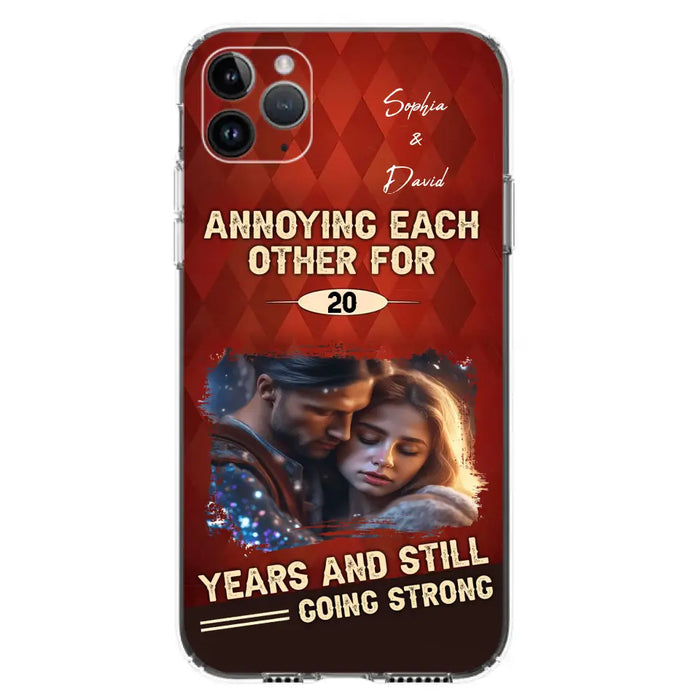 Personalized Couple Photo Phone Case - Gift Idea For Couple - Annoying Each Other For 20 Years And Still Going Strong - Case For iPhone/Samsung