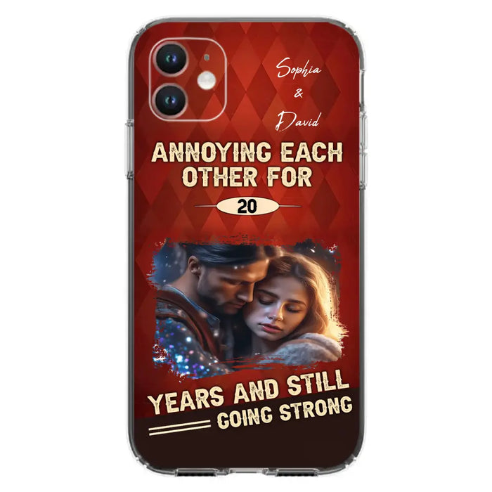 Personalized Couple Photo Phone Case - Gift Idea For Couple - Annoying Each Other For 20 Years And Still Going Strong - Case For iPhone/Samsung