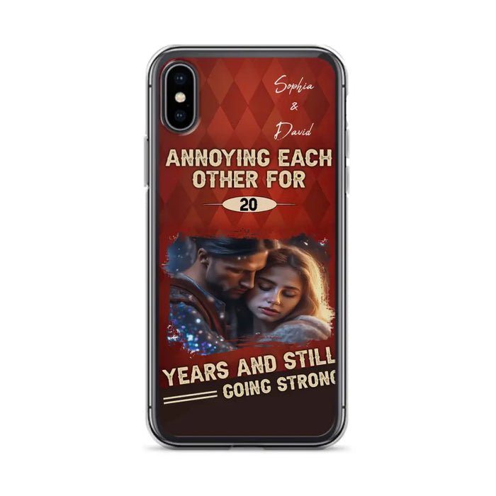 Personalized Couple Photo Phone Case - Gift Idea For Couple - Annoying Each Other For 20 Years And Still Going Strong - Case For iPhone/Samsung