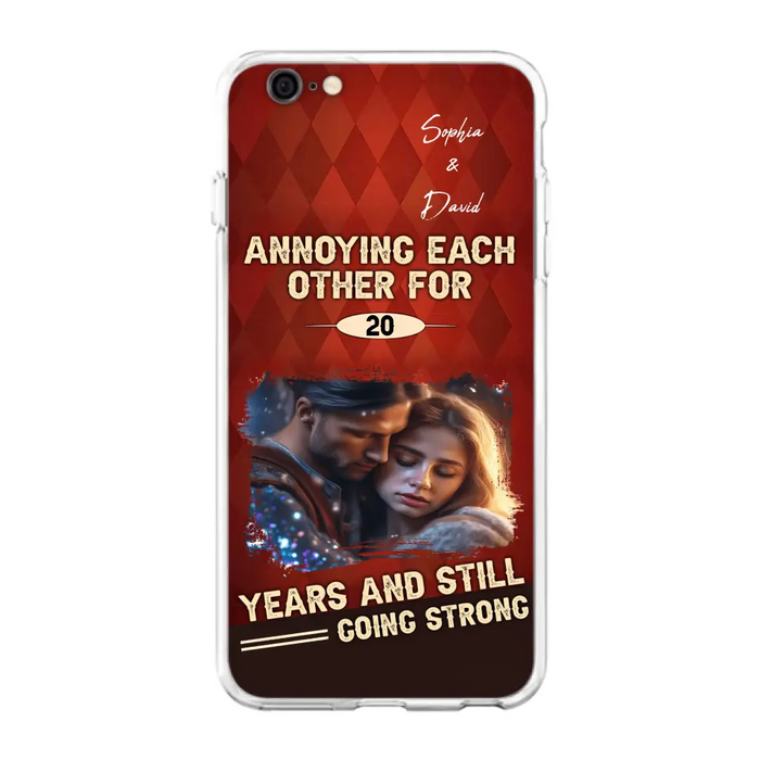 Personalized Couple Photo Phone Case - Gift Idea For Couple - Annoying Each Other For 20 Years And Still Going Strong - Case For iPhone/Samsung