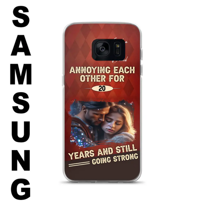 Personalized Couple Photo Phone Case - Gift Idea For Couple - Annoying Each Other For 20 Years And Still Going Strong - Case For iPhone/Samsung