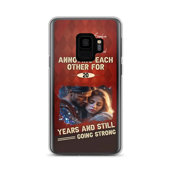 Personalized Couple Photo Phone Case - Gift Idea For Couple - Annoying Each Other For 20 Years And Still Going Strong - Case For iPhone/Samsung