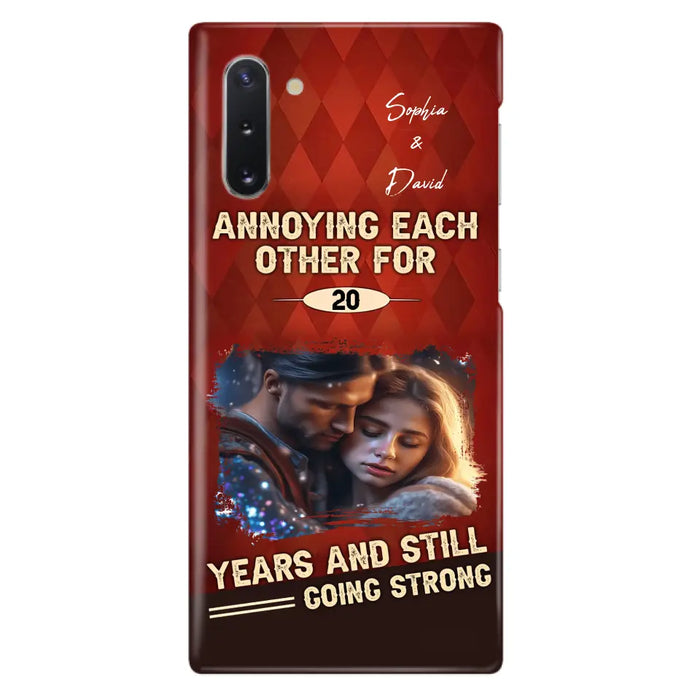 Personalized Couple Photo Phone Case - Gift Idea For Couple - Annoying Each Other For 20 Years And Still Going Strong - Case For iPhone/Samsung