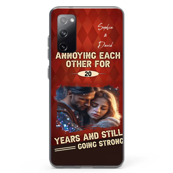 Personalized Couple Photo Phone Case - Gift Idea For Couple - Annoying Each Other For 20 Years And Still Going Strong - Case For iPhone/Samsung