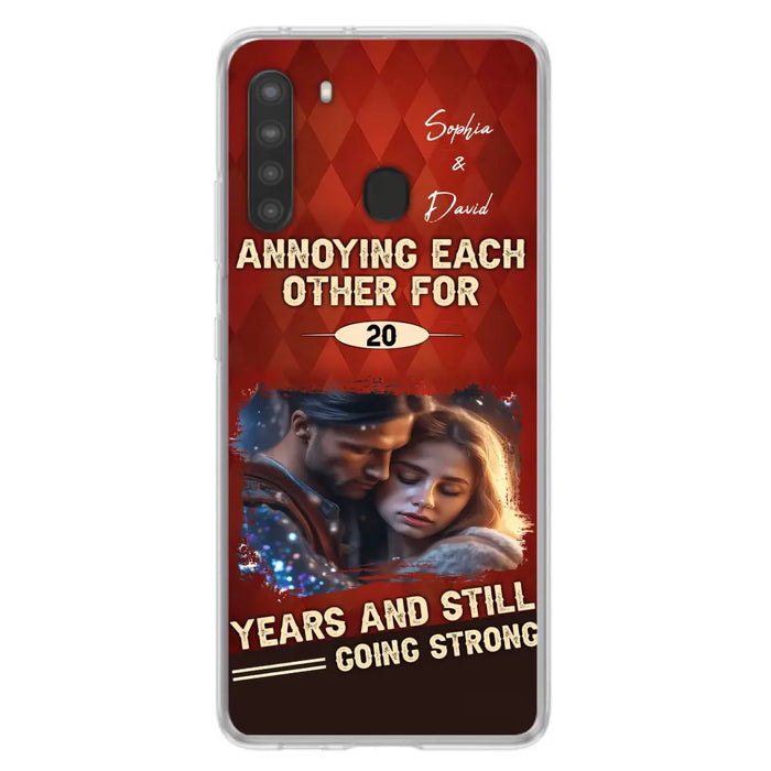 Personalized Couple Photo Phone Case - Gift Idea For Couple - Annoying Each Other For 20 Years And Still Going Strong - Case For iPhone/Samsung